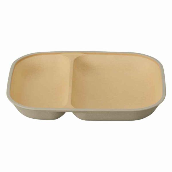 Kanoh Earth Color Scoopable Square Plate White Gray