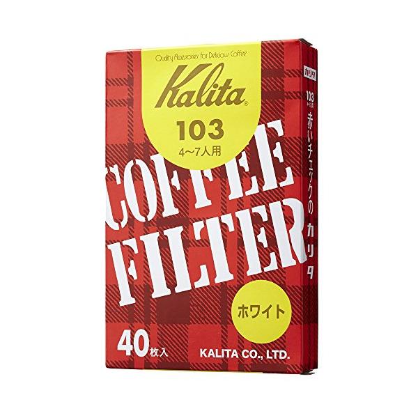 Kalita Coffee Filter White 40-Count 103