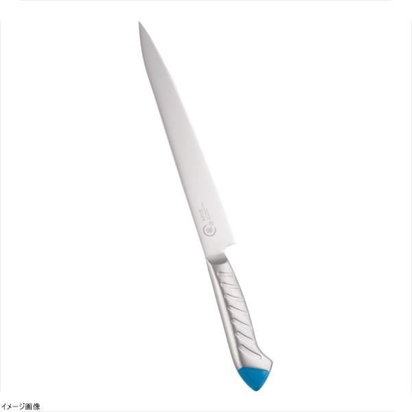 Shimomura Ryuji Stainless Color Sujihiki Slicing Knife 24cm Blue