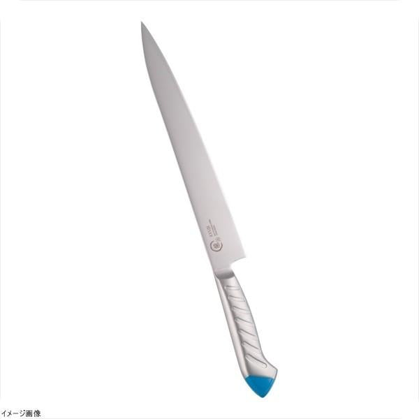 Shimomura Ryuji Stainless Color Sujihiki Slicing Knife 27cm Blue
