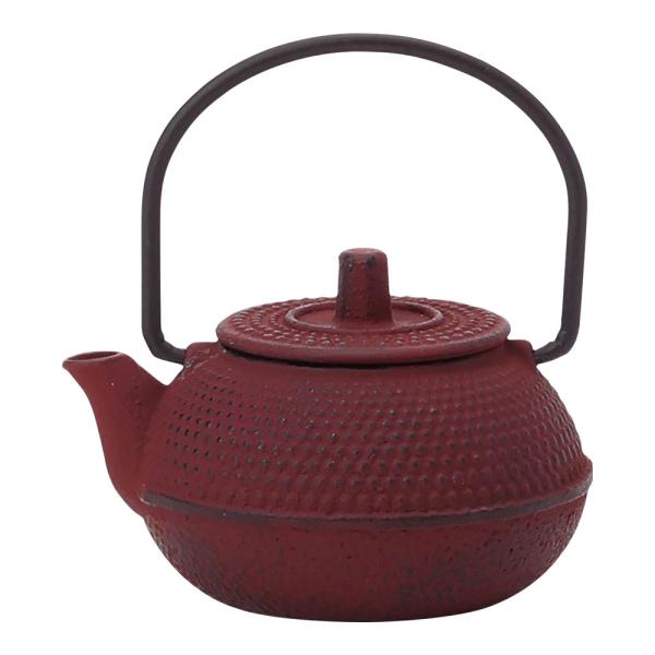 Ishigaki RIN-NE Miniature Cast Iron Kettle Arare 60ml Crimson 4638