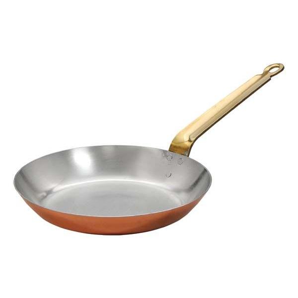 Wadasuke Tin-Lined Copper Round Frying Pan