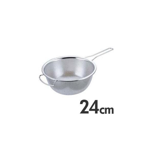 Maruefu 18-8 Stainless Steel One-Handed Deep Mesh Strainer Bowl 24cm