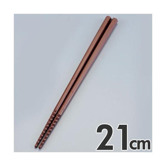 Akebono Tornado Non-Slip Chopsticks 21cm Brown PM-105