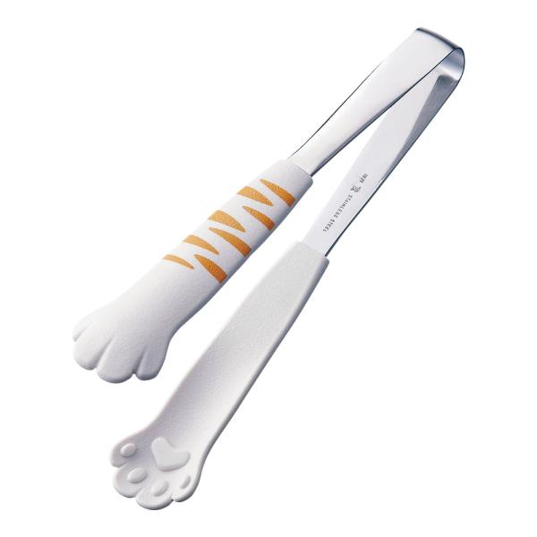 Tanabe Kanagu Catch Da Nyan Cat Serving Tongs 18cm White Tora 1221