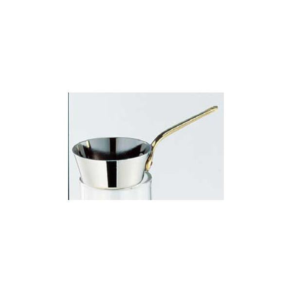 Wadasuke Stainless Steel Tapered Mini Saucepan with Brass Handle 8cm 2532-0080