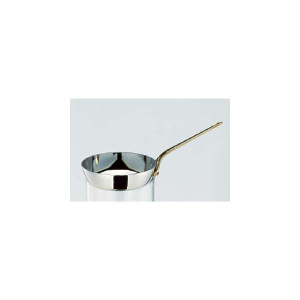 Wadasuke Stainless Steel Mini Frying Pan with Brass Handle 8cm 2533-0080