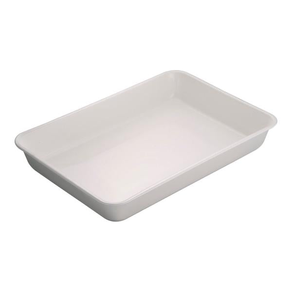 Noda Horo Enamel Prep Tray in White