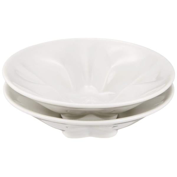 hiracle Sakura Small Plate Kutani Ware White 2pc