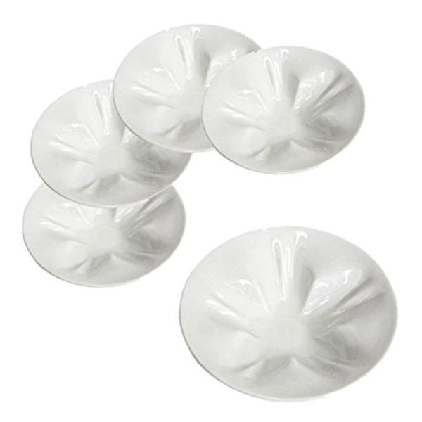Hiracle Sakura Small Plate White Kutani Ware Set of 5