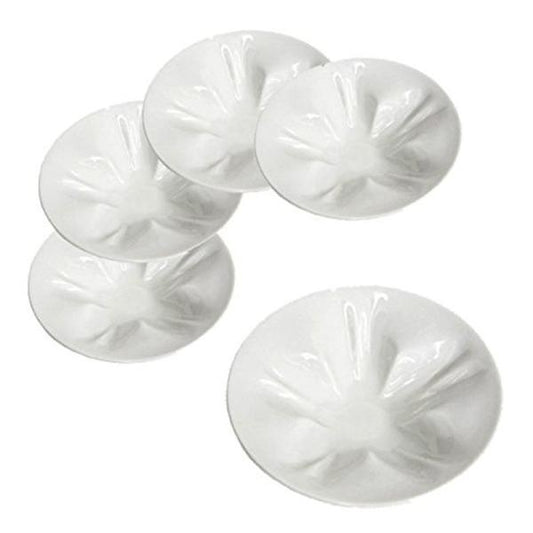 Hiracle Sakura Small Plate White Kutani Ware Set of 5