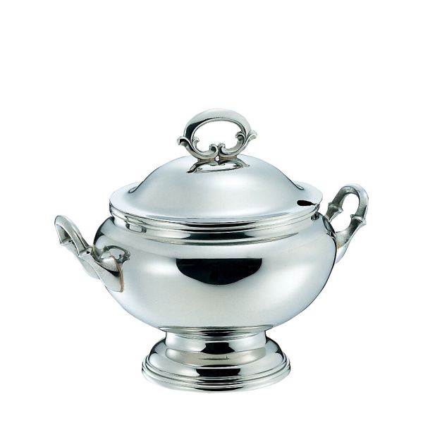 Wadasuke Hirabuchi Rim Stainless Steel Round Soup Tureen Small 2401-1200
