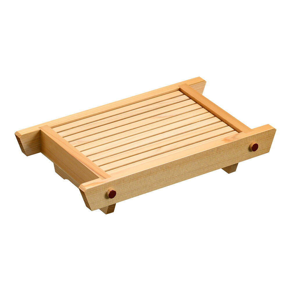 Yamako Hinoki Boat-Shaped Serving Stand Small