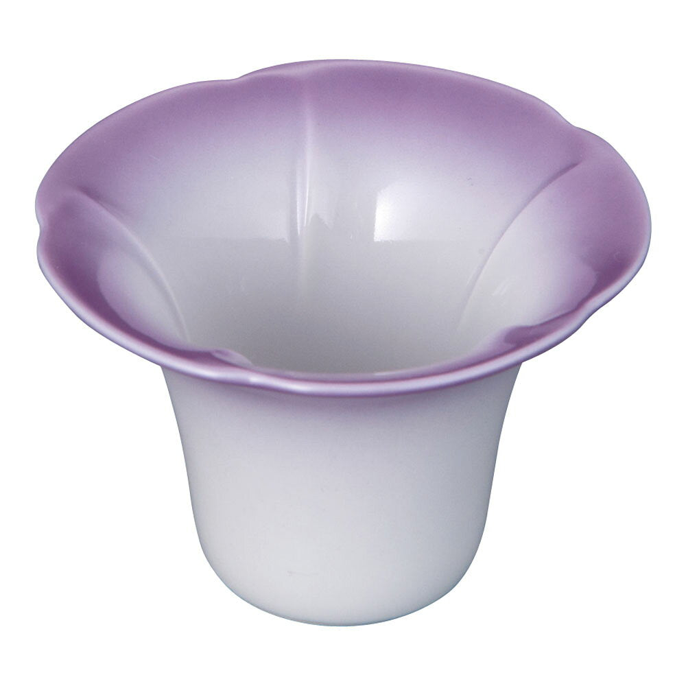 Yamako Pottery Morning Glory Relish Dish Purple