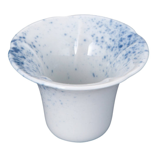Yamako Pottery Morning Glory Relish Dish Fukizumi Glaze