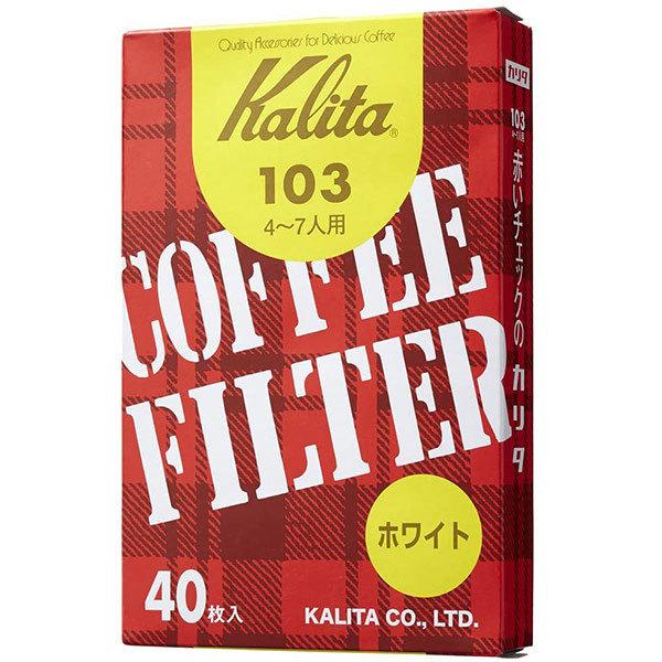 Kalita Coffee Filter White 40-Count 103