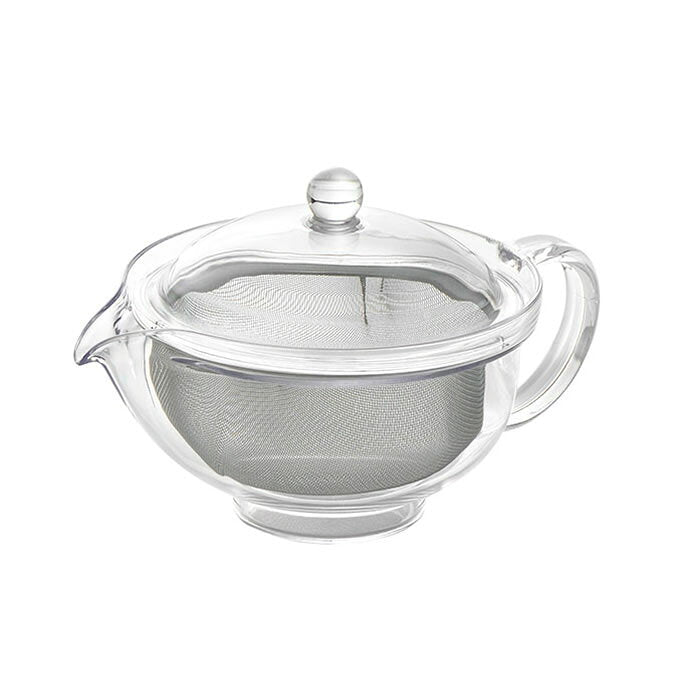 SALUS Clear Teapot with Stainless Steel Mesh Infuser