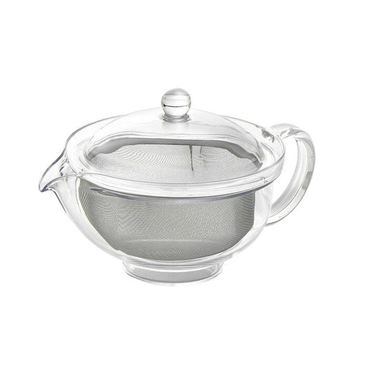 SALUS Clear Teapot with Stainless Steel Mesh Infuser