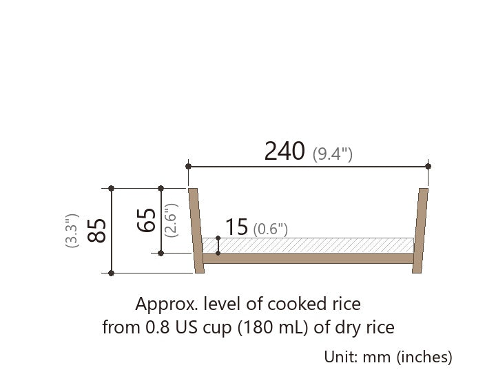 Shimizu Mokuzai Sawara Cypress Sushi Rice Mixing Tub (Hangiri) 24cm