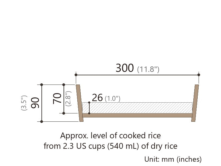 Shimizu Mokuzai Sawara Cypress Sushi Rice Mixing Tub (Hangiri) 30cm