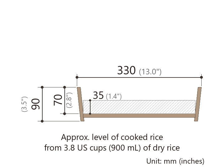 Shimizu Mokuzai Sawara Cypress Sushi Rice Mixing Tub (Hangiri) 33cm