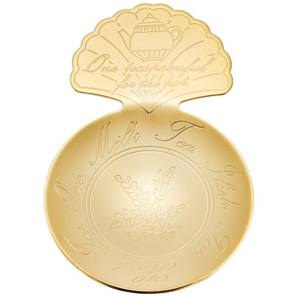 Azuma SALUS Shell Tea Caddy Spoon Gold