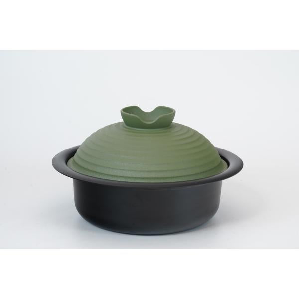 Wahei Freiz Puchi Wazen Mini Tabletop Pot with Bowl Lid 18cm Green RB-4070