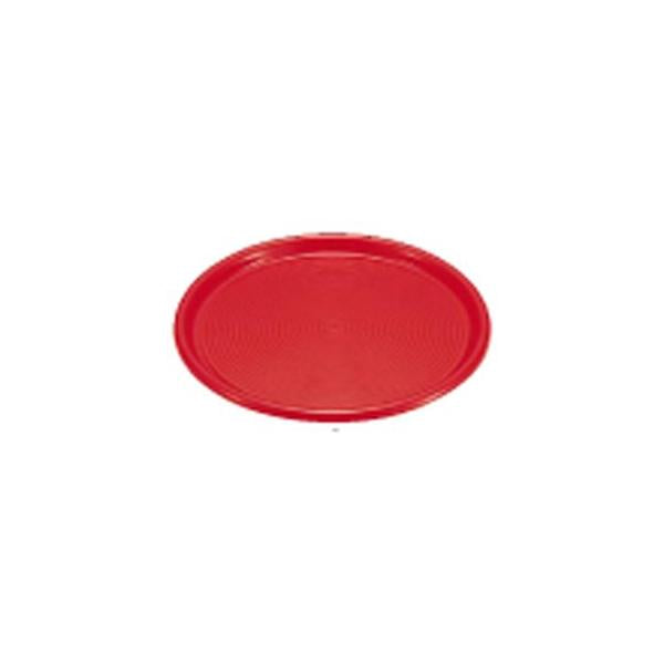 Akebono Magic Tray Round 10-Inch Small Wine Red