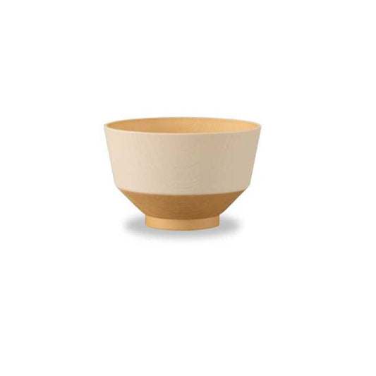 Kanoh Hibiiro Soup Bowl Sakura & Kinari Beige