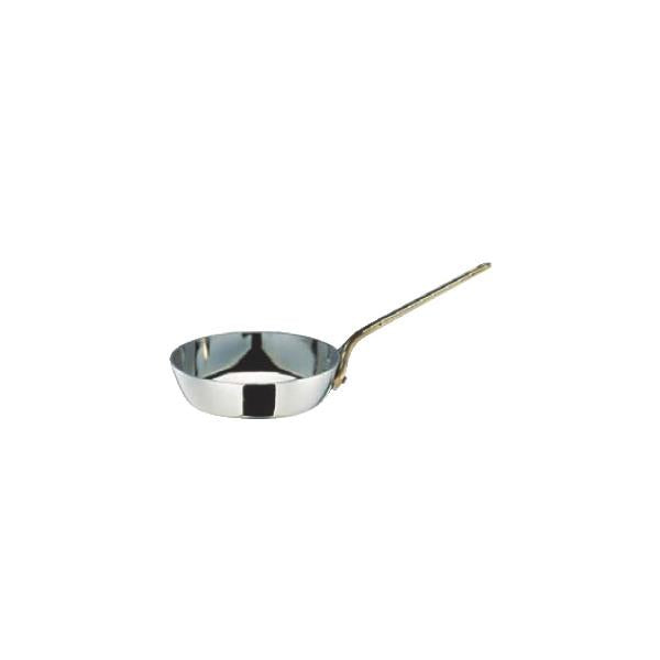 Wadasuke Stainless Steel Mini Frying Pan with Brass Handle 12cm 2533-0120