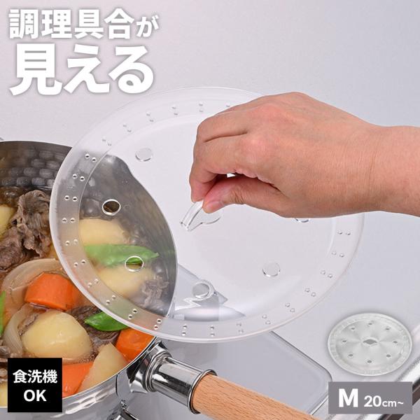 Wahei Freiz Kitchen Assist See-Through Drop Lid (Otoshibuta) Medium RE-7521