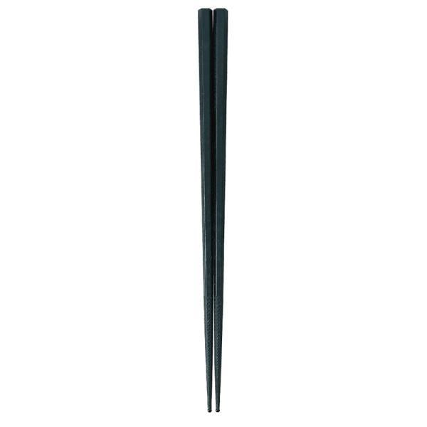 Akebono Sangyo Double Embossed Non-Slip Serving Chopsticks 25cm Black PM-325