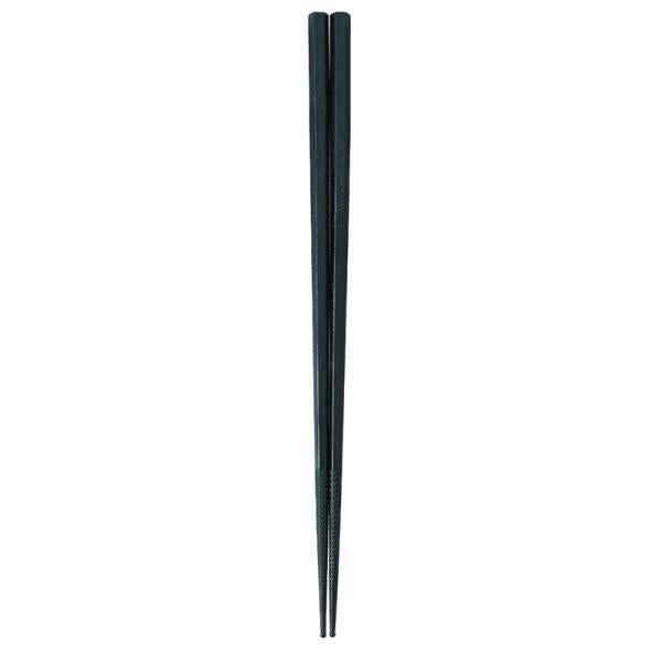 Akebono Sangyo Double Embossed Non-Slip Serving Chopsticks 27cm Black PM-326