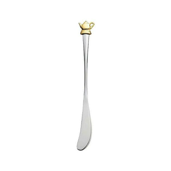 Azuma SALUS Pot Butter Spreader with Gold-Plated Pewter Handle
