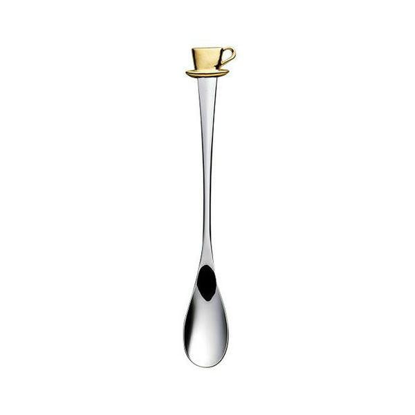 Azuma SALUS Cup Teaspoon with Gold-Plated Pewter Handle