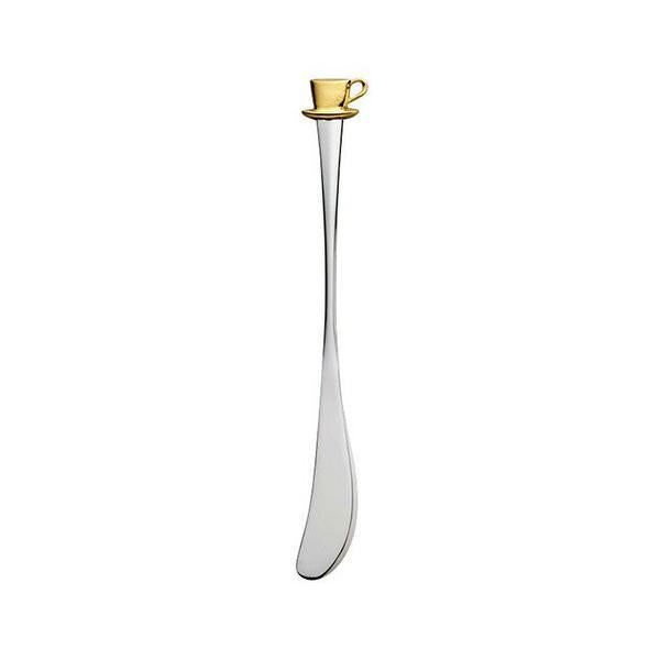 Azuma SALUS Cup Butter Spreader with Gold-Plated Pewter Handle